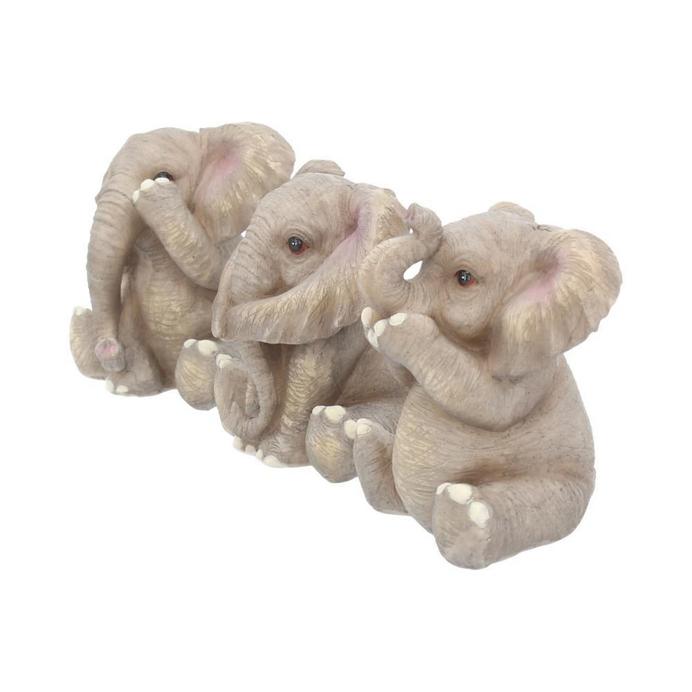 Three Baby Elephants Figurine Elephant Ornaments E3757K8