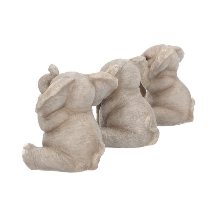 Three Baby Elephants Figurine Elephant Ornaments E3757K8