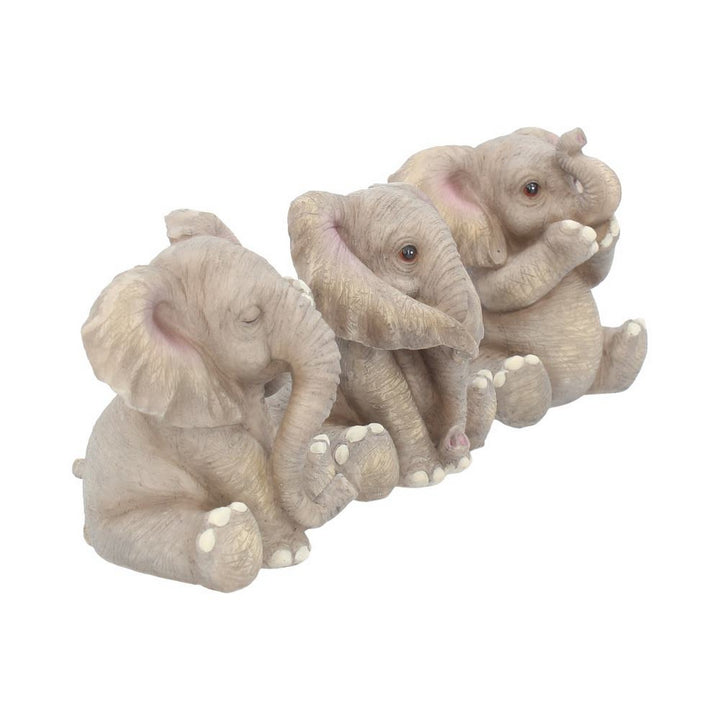 Three Baby Elephants Figurine Elephant Ornaments E3757K8