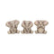 Three Baby Elephants Figurine Elephant Ornaments E3757K8