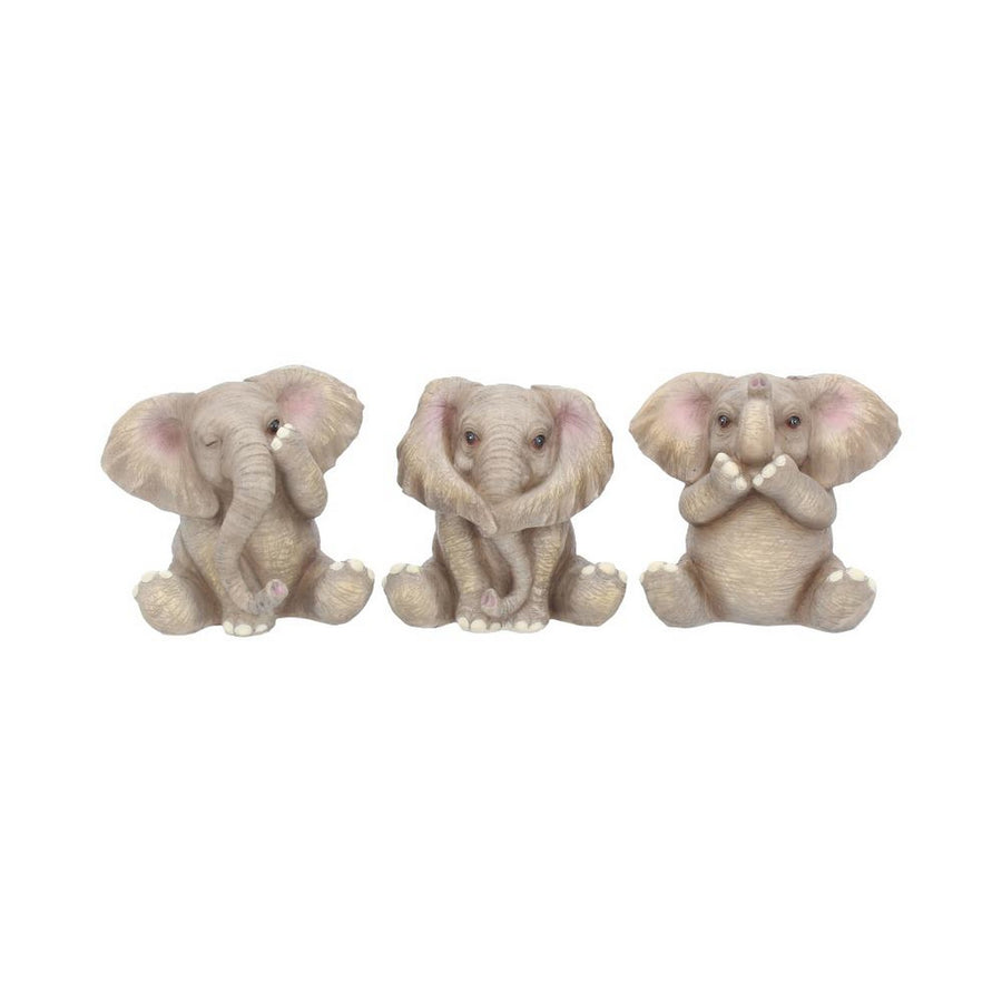 Three Baby Elephants Figurine Elephant Ornaments E3757K8
