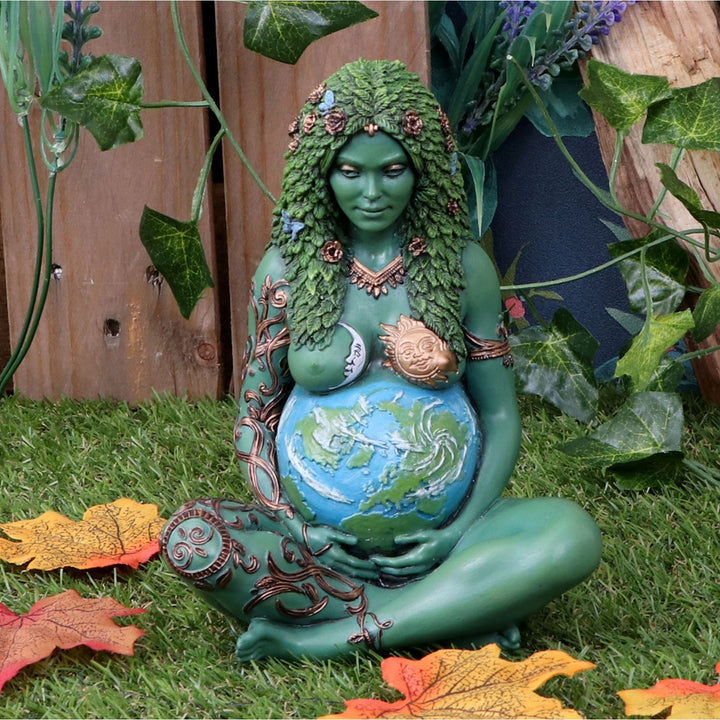 Small Ethereal Mother Earth Gaia Art Statue Painted Figurine E5242S0