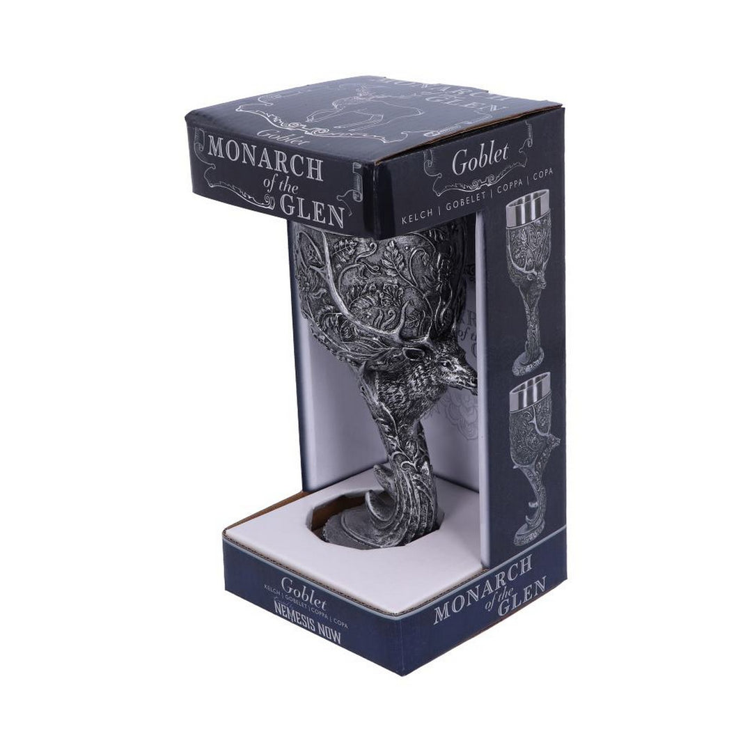 Monarch of the Glen Stags Head Goblet Wine Glass E5270S0
