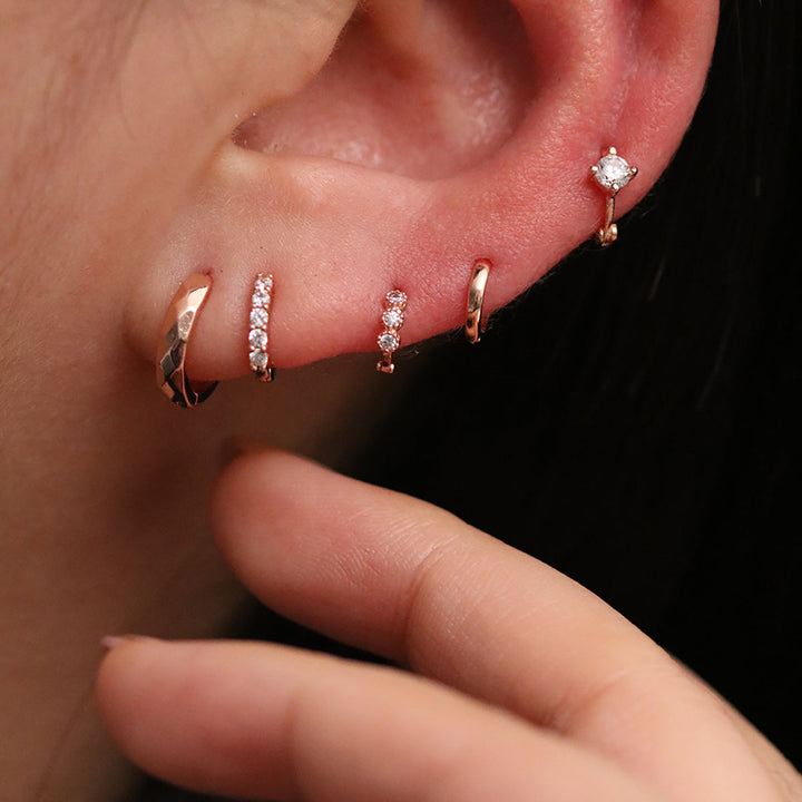 Crown huggie earring-1