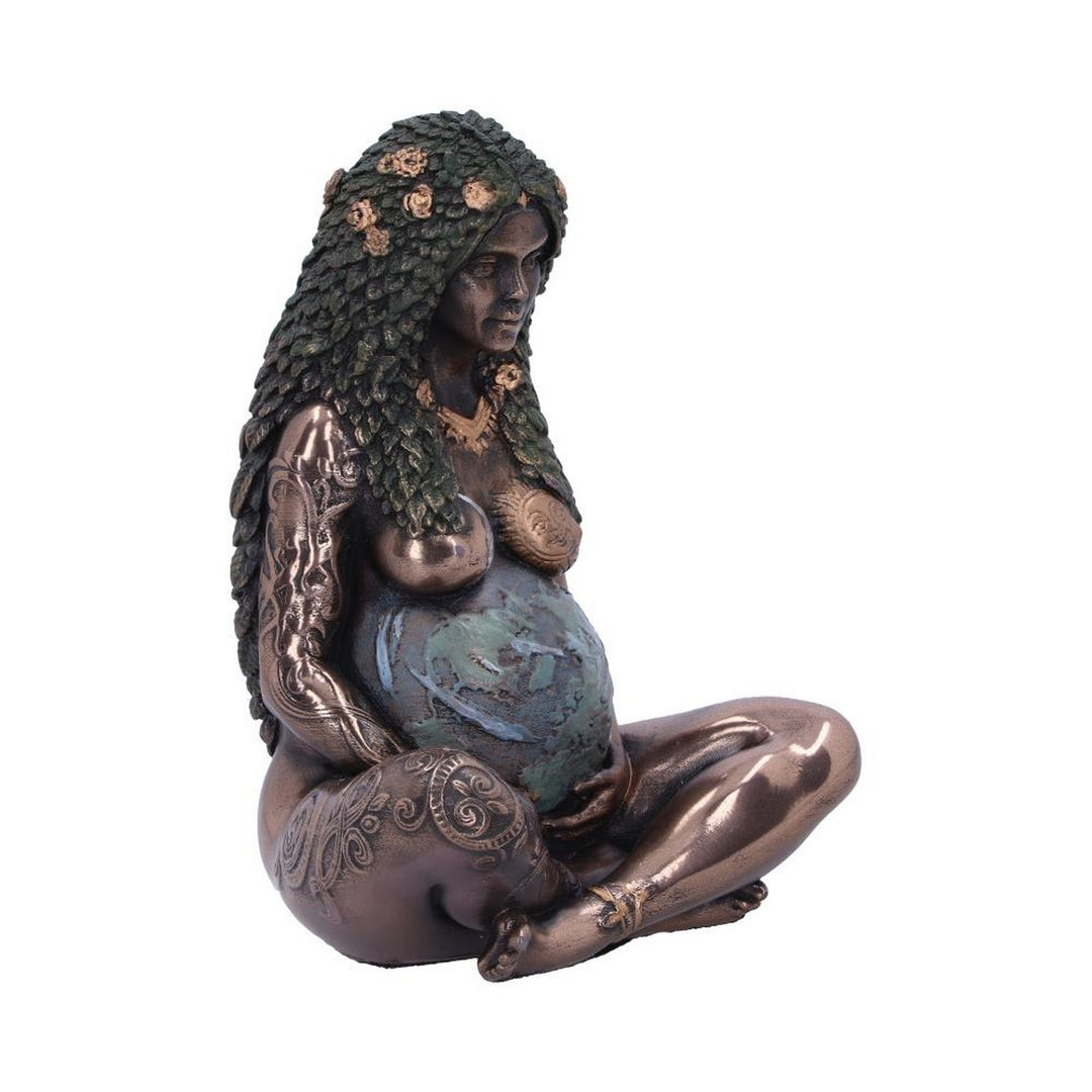 Mini Bronze Mother Earth Art Figurine 8.5cm E5777U1