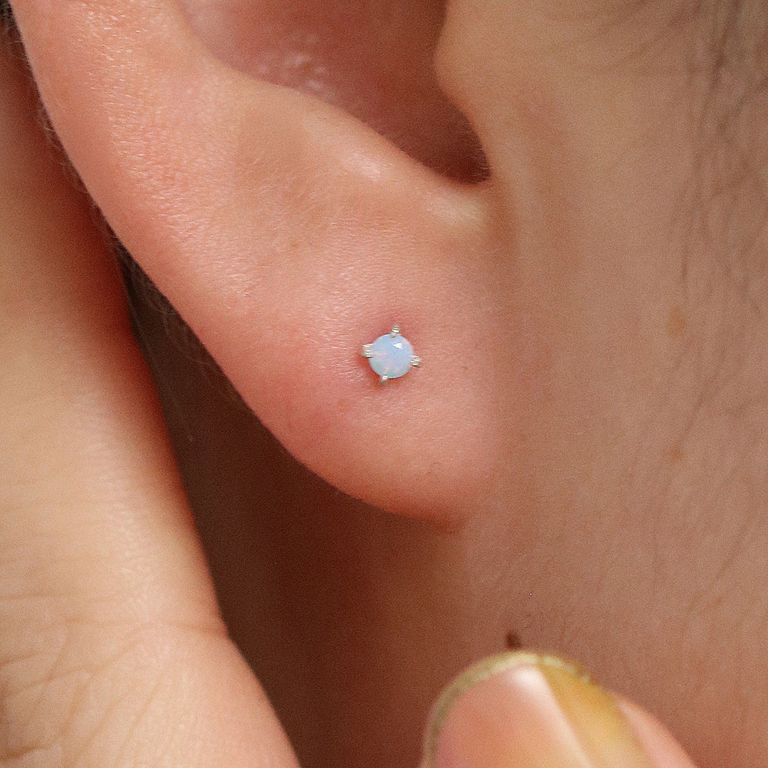 Tiny opal earrings-2