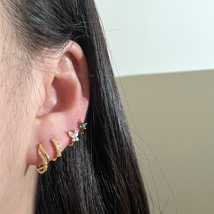 Crystal Huggie Earring-2
