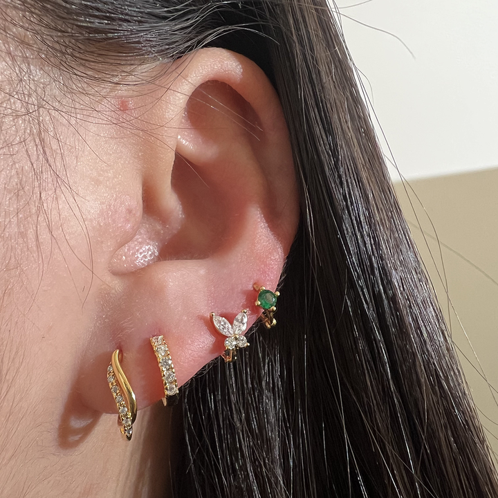 Crystal Huggie Earring-3