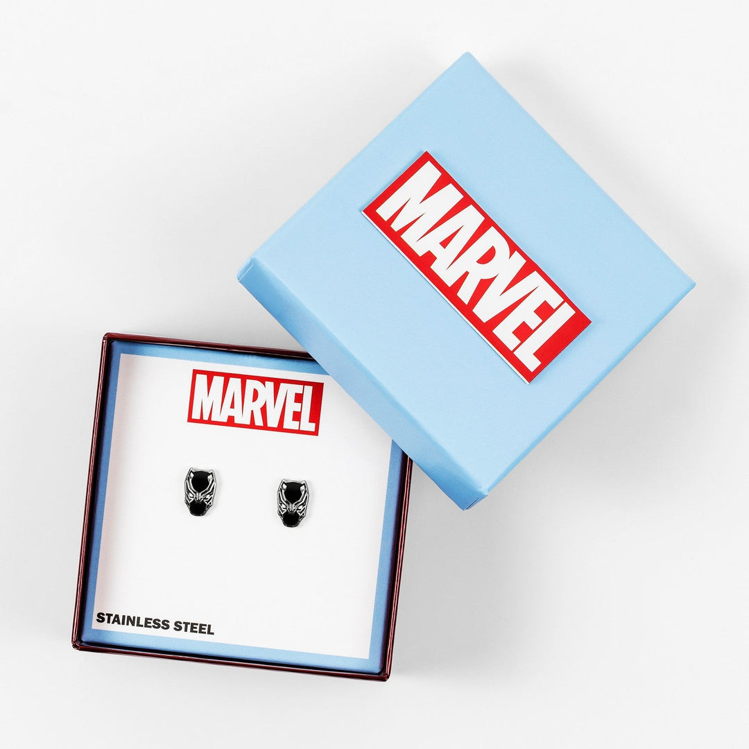 Marvel Stainless Steel 925 Black Panther Earrings E600217L.PH