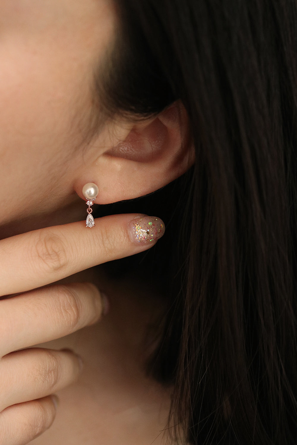 Pearl drop fairy earrings-3