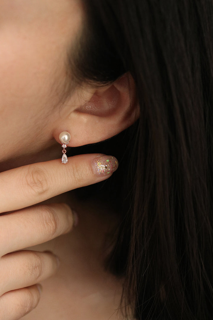 Pearl drop fairy earrings-3