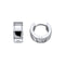 Polished Stainless Steel Hoop Earrings E6567