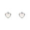 D for Diamond Sterling Silver Heart Pearl Earrings E6589P