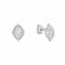 Diamonfire Cubic Zirconia Oval Cluster Stud Earrings E6592