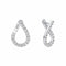 Diamonfire Cubic Zirconia Front Twist Hoop Earrings E6595