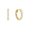 Diamonfire Baguette Cubic Zirconia Hoop Earrings E6597