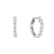 Diamonfire Baguette Cubic Zirconia Hoop Earrings E6598