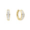 Diamonfire Channel Set Baguette Cubic Zirconia Hoop Earrings E6599