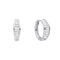 Diamonfire Channel Set Baguette Cubic Zirconia Hoop Earrings E6600