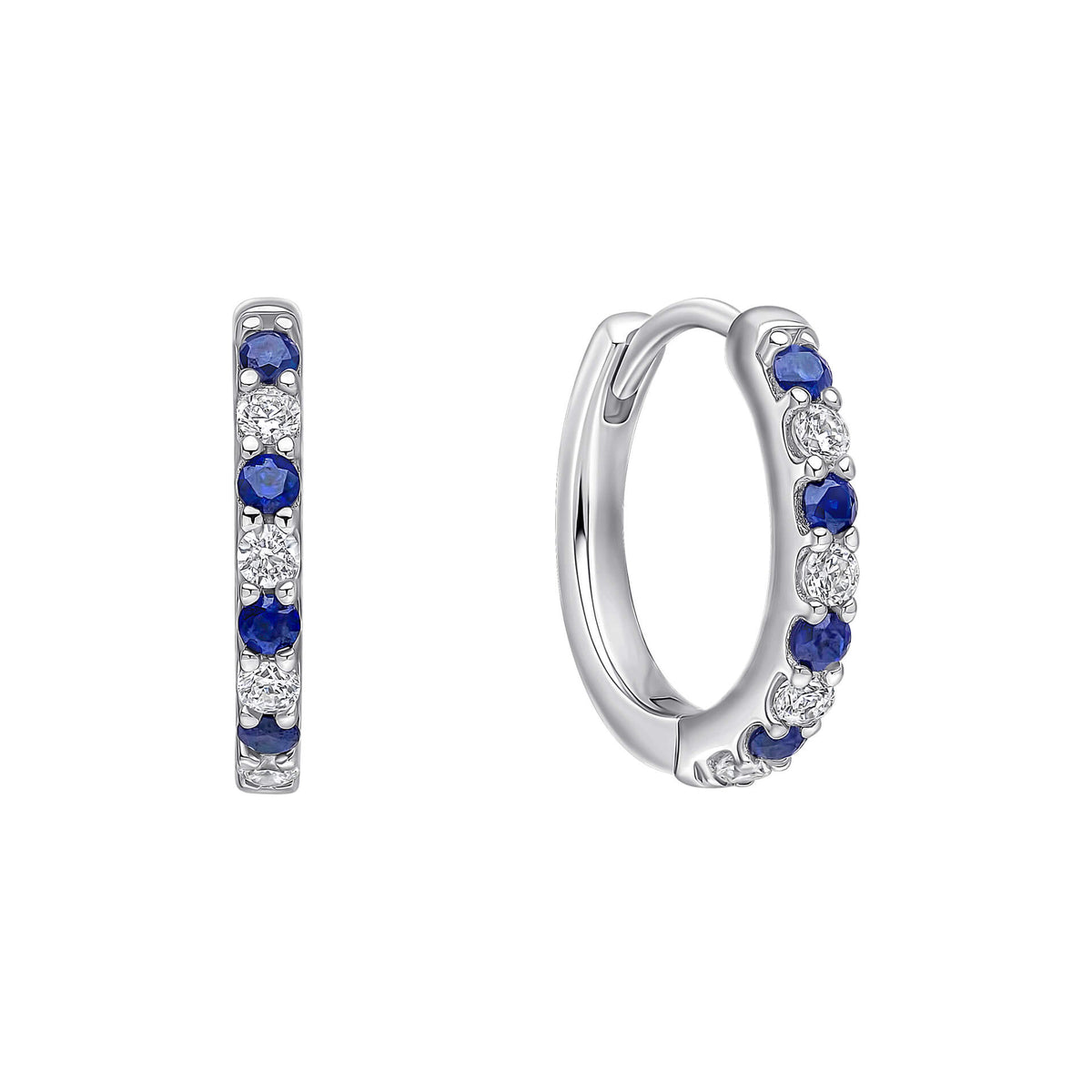 Diamonfire Clear Sapphire Cubic Zirconia Contemporary Oval Cut Earrings E6699
