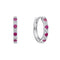 Diamonfire Clear Ruby Cubic Zirconia Statement Brilliant Cut Earrings E6701