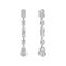 Diamonfire Clear Cubic Zirconia Modern Pear Cut Earrings E6702
