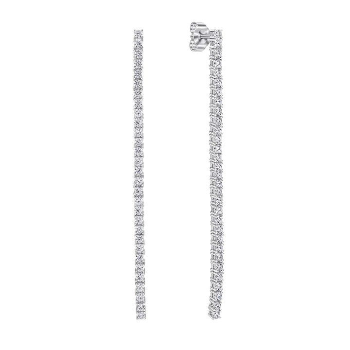 Diamonfire Clear Cubic Zirconia Contemporary Oval Cut Earrings E6705
