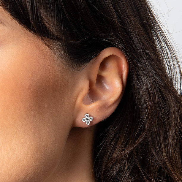 Diamonfire Clear Cubic Zirconia Delicate Oval Cut Earrings E6706