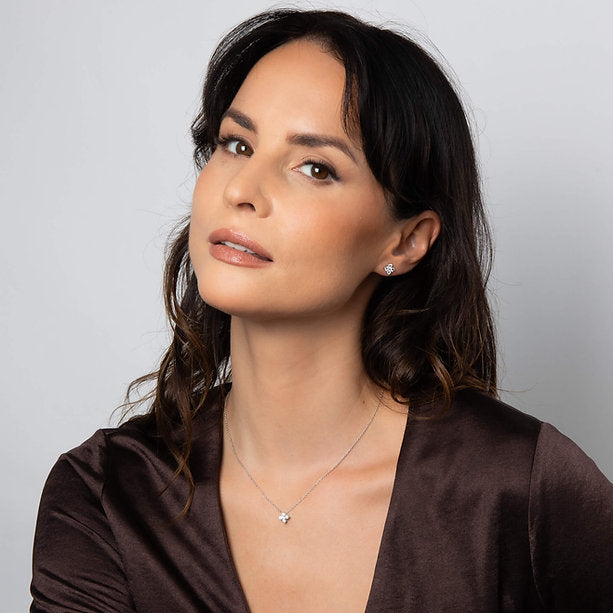 Diamonfire Clear Cubic Zirconia Delicate Oval Cut Earrings E6706