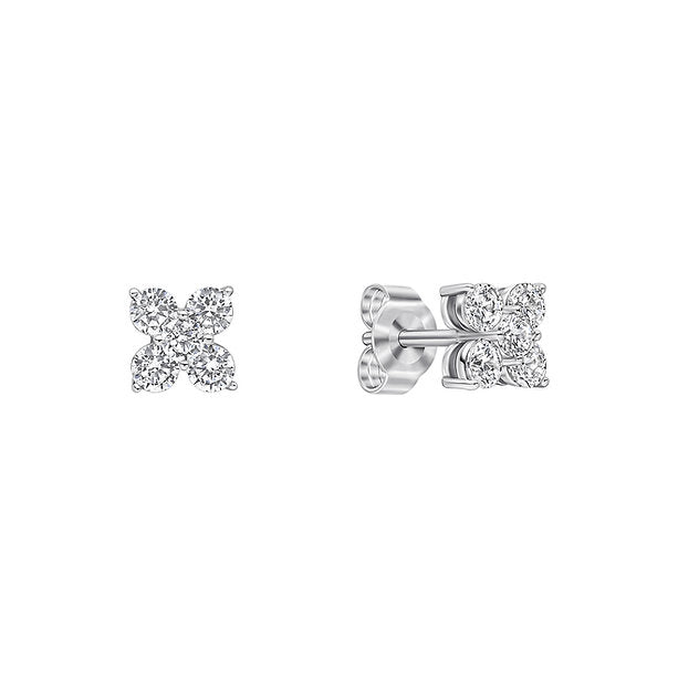 Diamonfire Clear Cubic Zirconia Delicate Oval Cut Earrings E6706