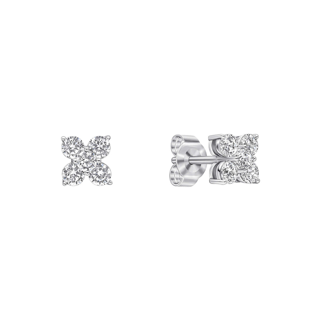 Diamonfire Clear Cubic Zirconia Delicate Oval Cut Earrings E6706