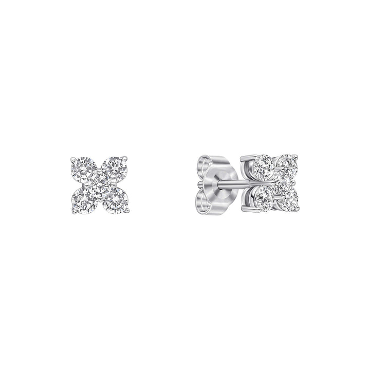 Diamonfire Clear Cubic Zirconia Delicate Oval Cut Earrings E6706