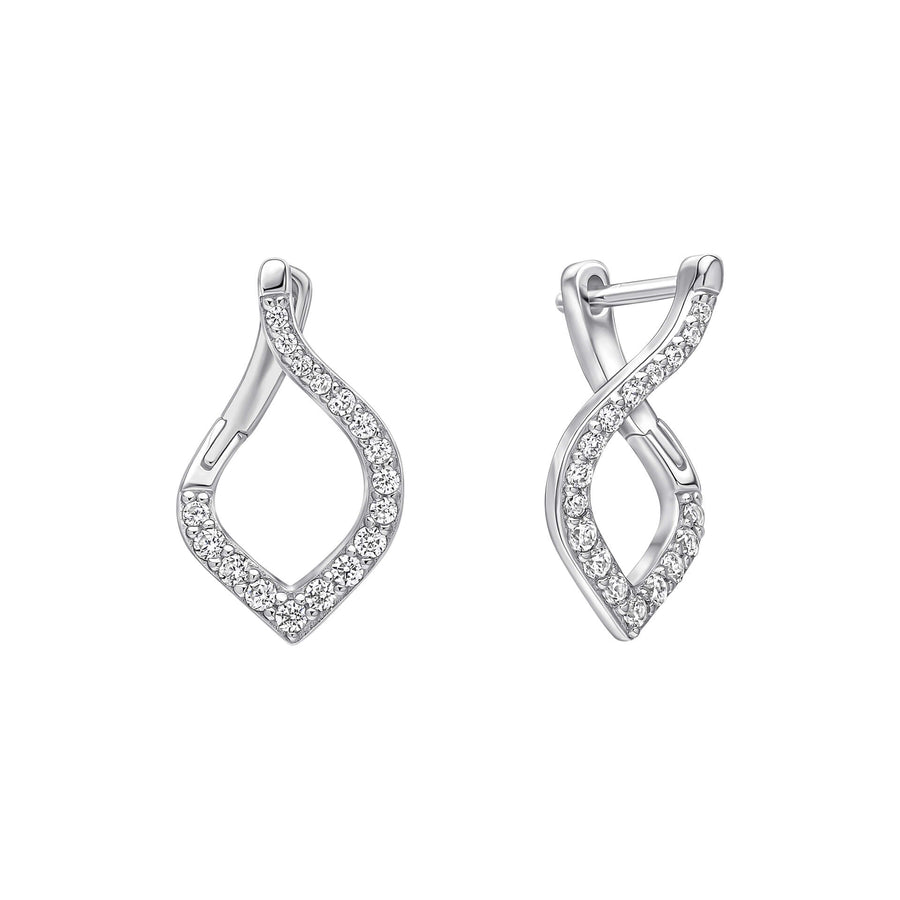 Diamonfire Clear Cubic Zirconia Everyday Round Cut Earrings E6708