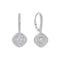 Diamonfire Clear Cubic Zirconia Contemporary Princess Cut Earrings E6710