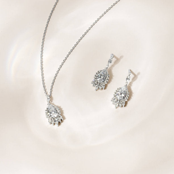 Diamonfire Clear Cubic Zirconia Modern Cushion Cut Earrings E6712