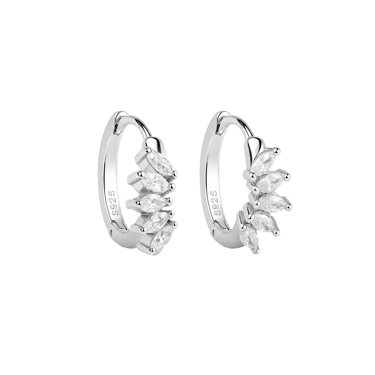 Beginnings Sterling Silver Cubic Zirconia Earrings E6787C