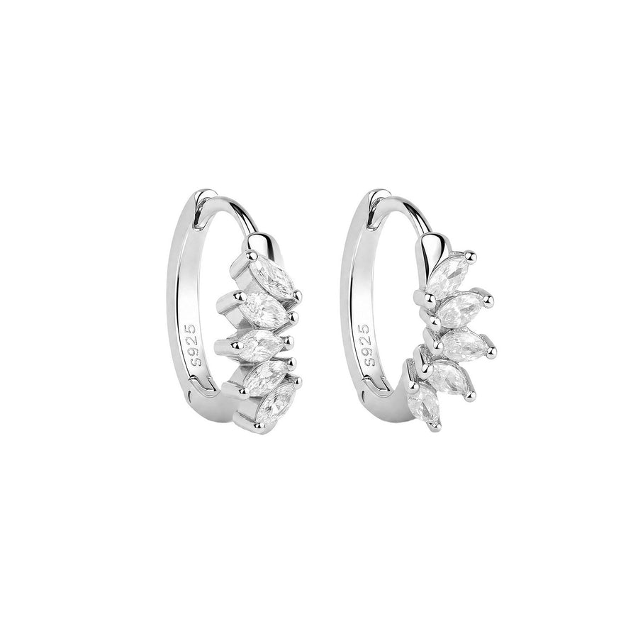 Beginnings Sterling Silver Cubic Zirconia Earrings E6787C