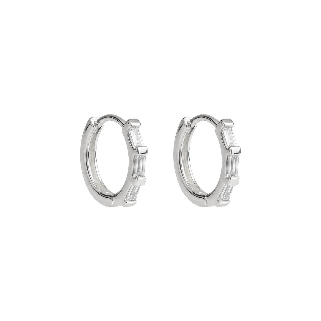 Beginnings Sterling Silver Cubic Zirconia Earrings E6789C