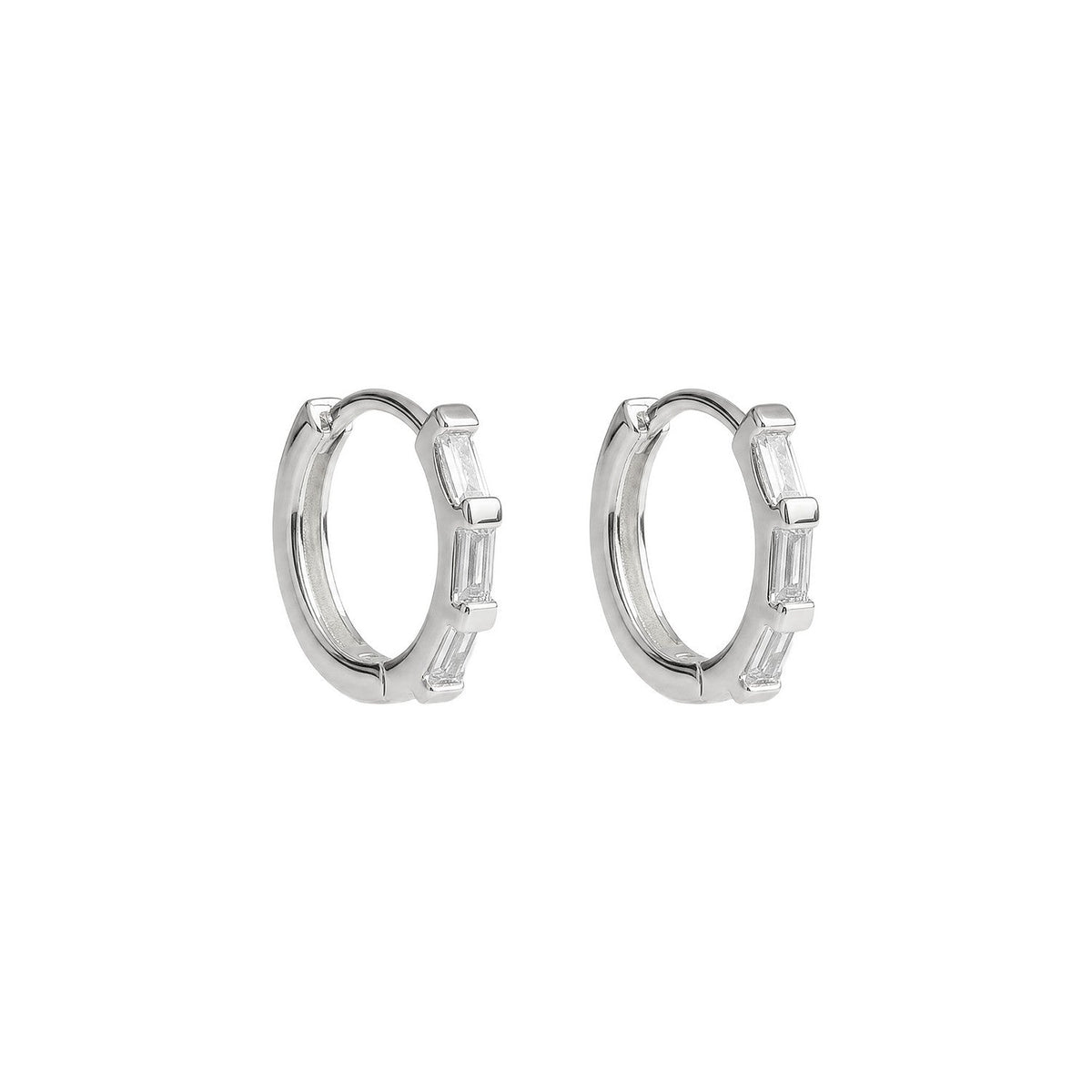 Beginnings Sterling Silver Cubic Zirconia Earrings E6789C
