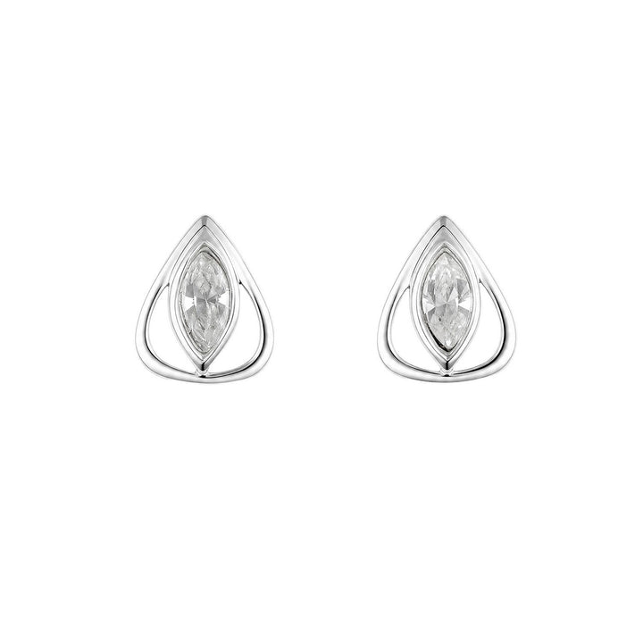 Beginnings Sterling Silver Crystal Earrings E6795C