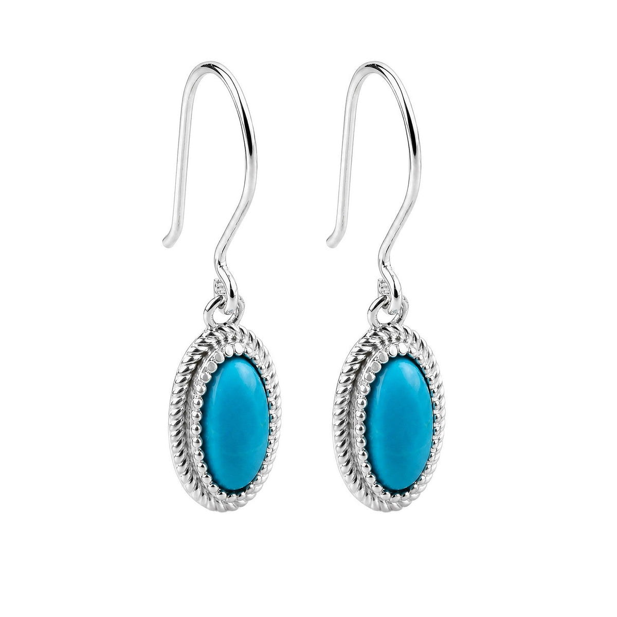 Beginnings Sterling Silver Blue Magnesite Earrings E6804T