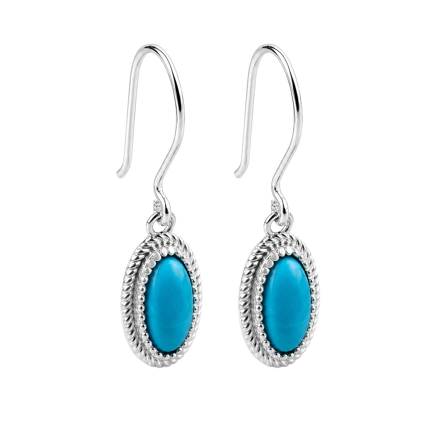 Beginnings Sterling Silver Blue Magnesite Earrings E6804T