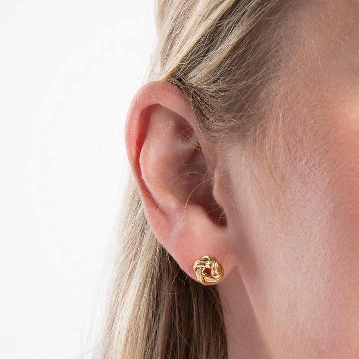 Beginnings Sterling Silver Gold Earrings E6807