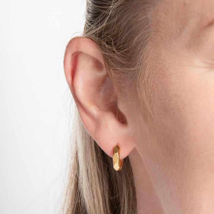 Beginnings Sterling Silver Gold Earrings E6811