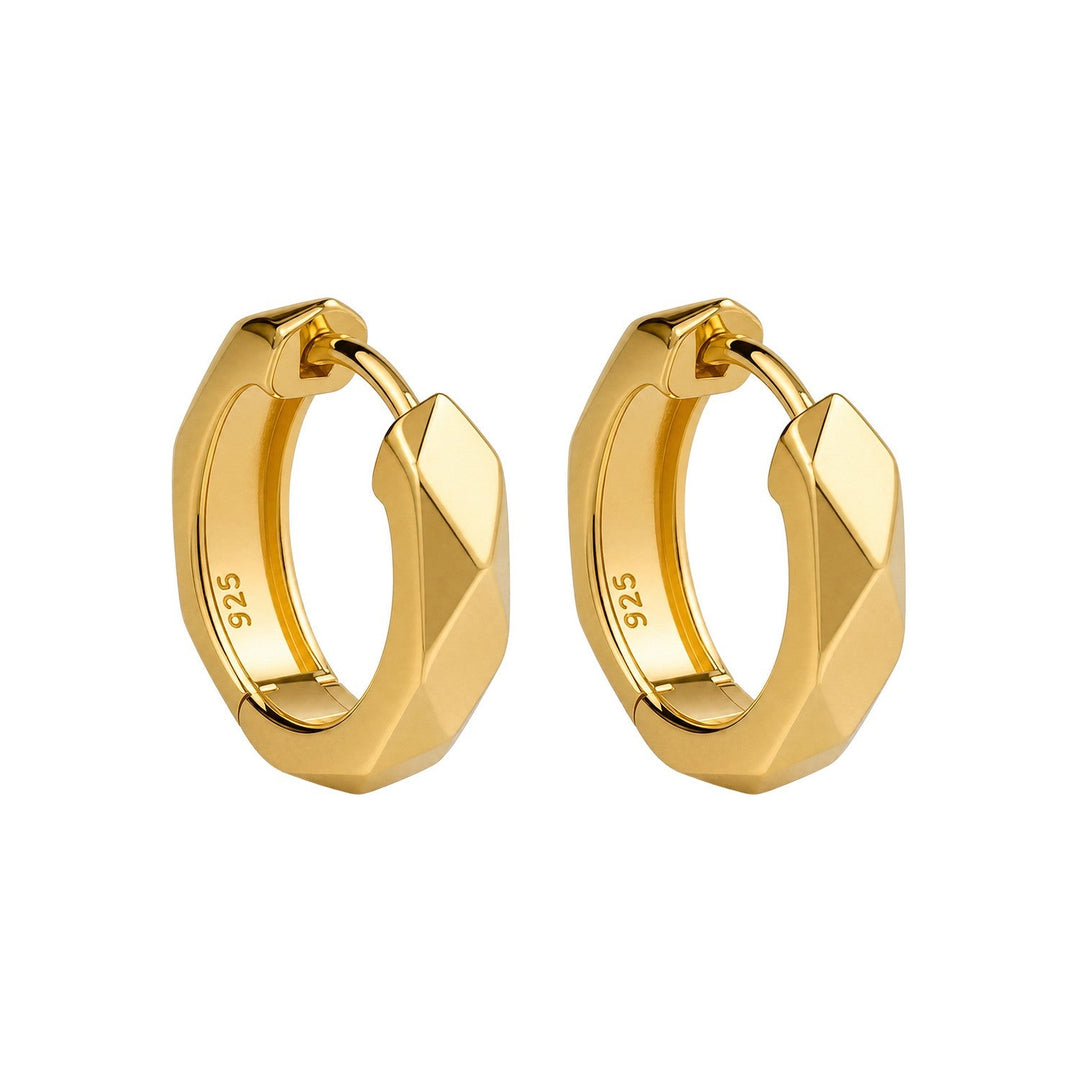 Beginnings Sterling Silver Gold Earrings E6811