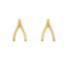 Beginnings Sterling Silver Gold Earrings E6815