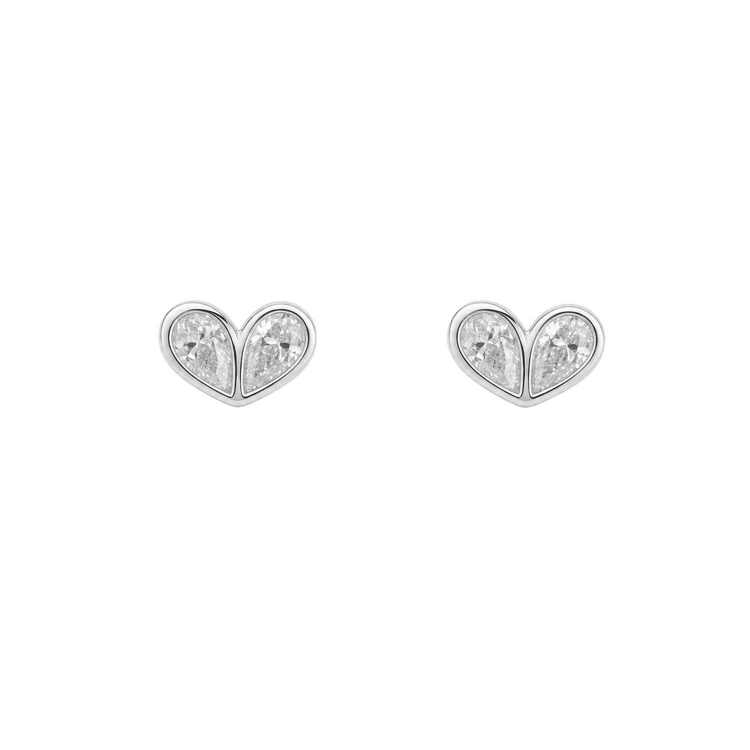 Beginnings Sterling Silver Cubic Zirconia Earrings E6816C