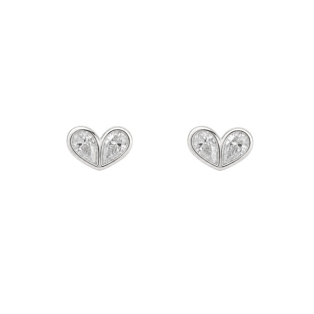 Beginnings Sterling Silver Cubic Zirconia Earrings E6816C