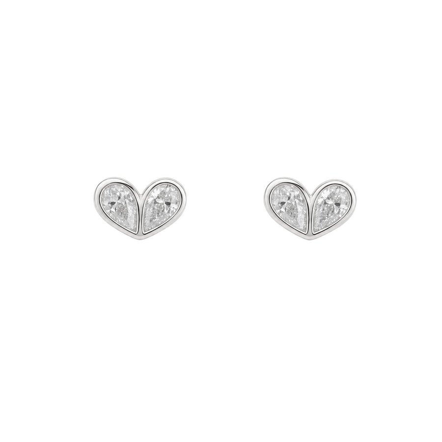 Beginnings Sterling Silver Cubic Zirconia Earrings E6816C