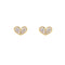 Beginnings Sterling Silver Gold Cubic Zirconia Earrings E6817C